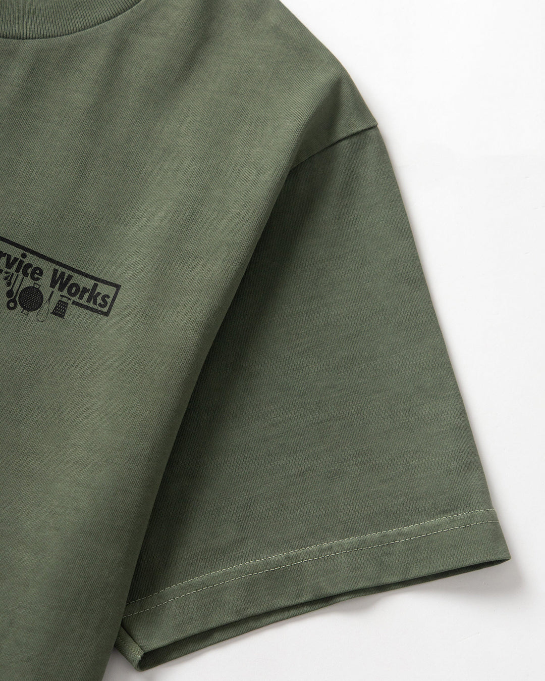 Pigment Dyed Trademark Tee - Olive - Service Works