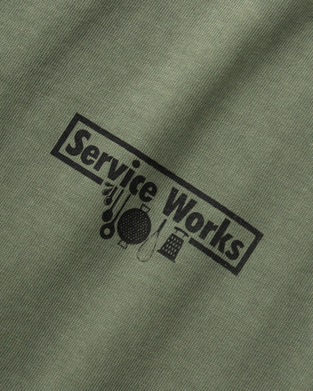 Pigment Dyed Trademark Tee - Olive - Service Works