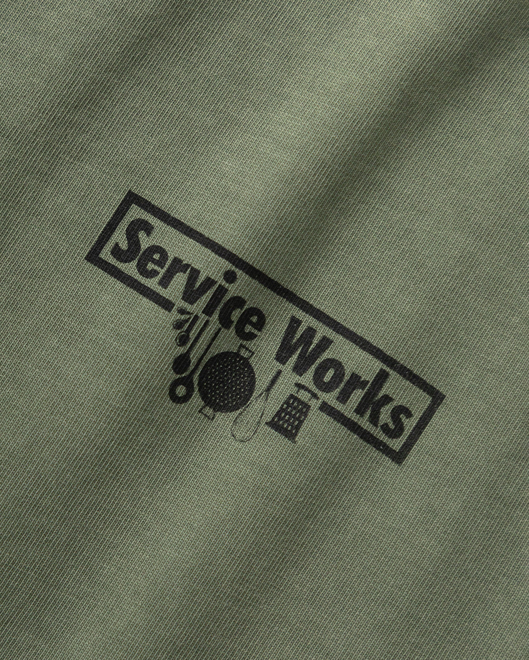 Pigment Dyed Trademark Tee - Olive - Service Works