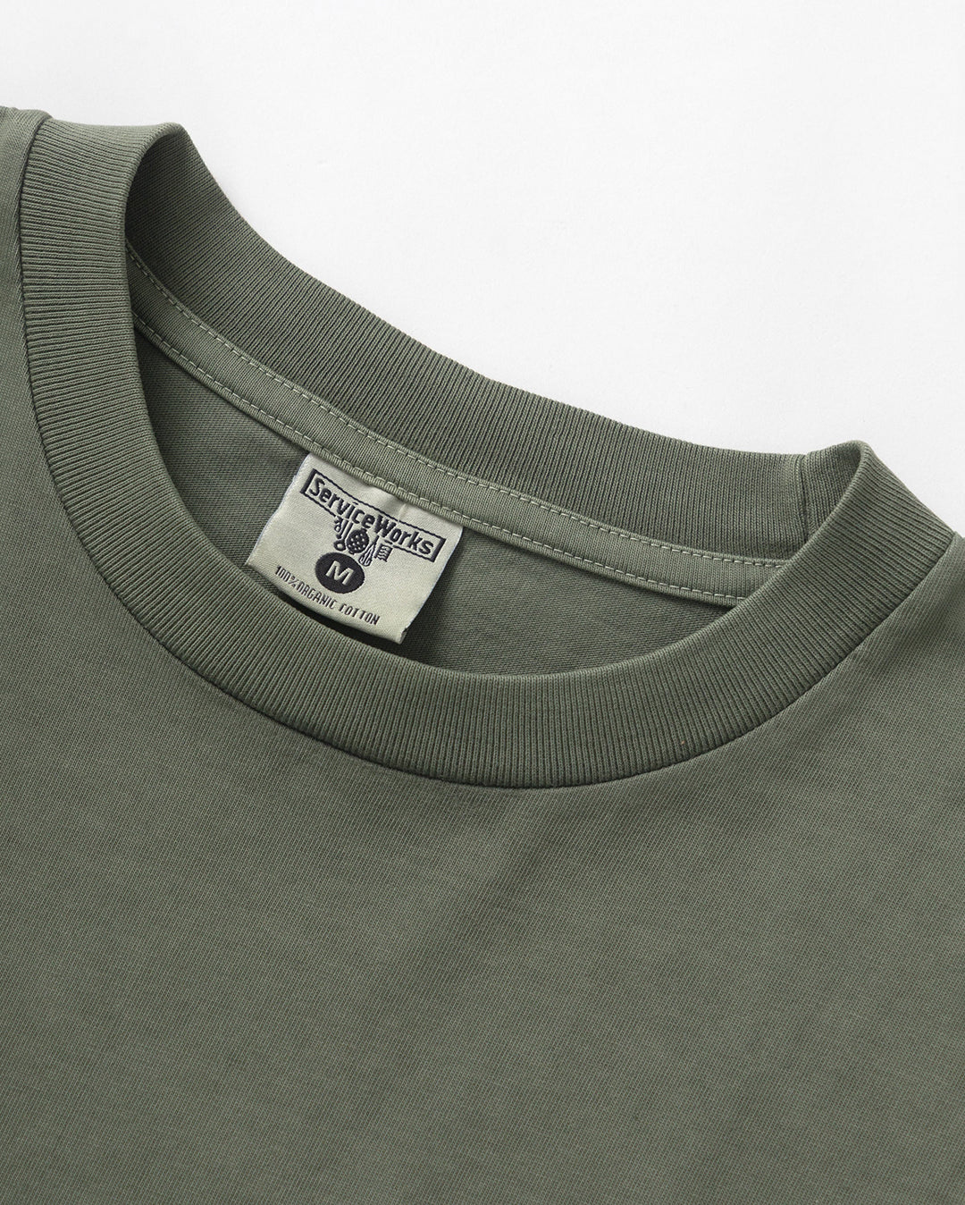 Pigment Dyed Trademark Tee - Olive - Service Works