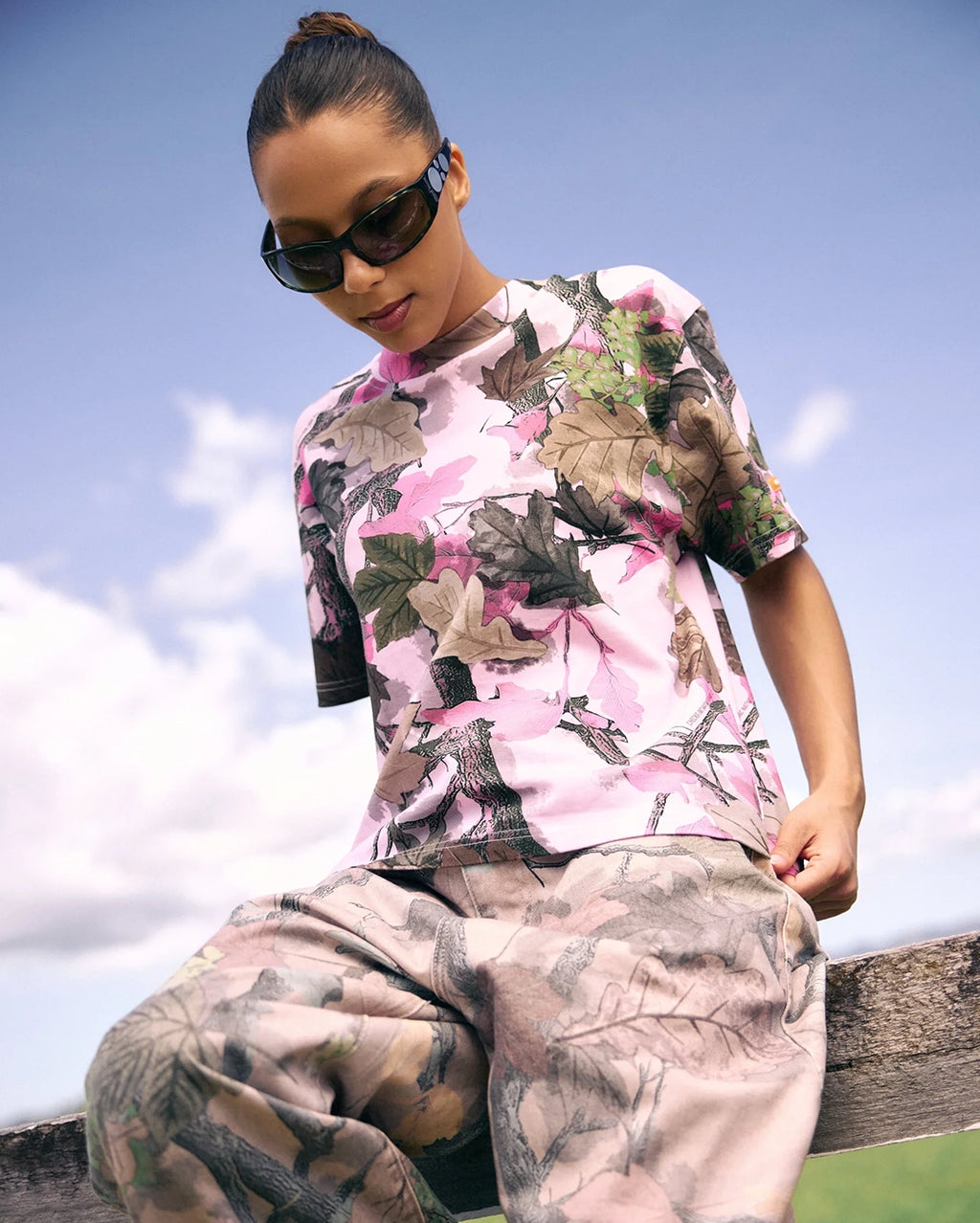 Native Camo T-Shirt - Pink