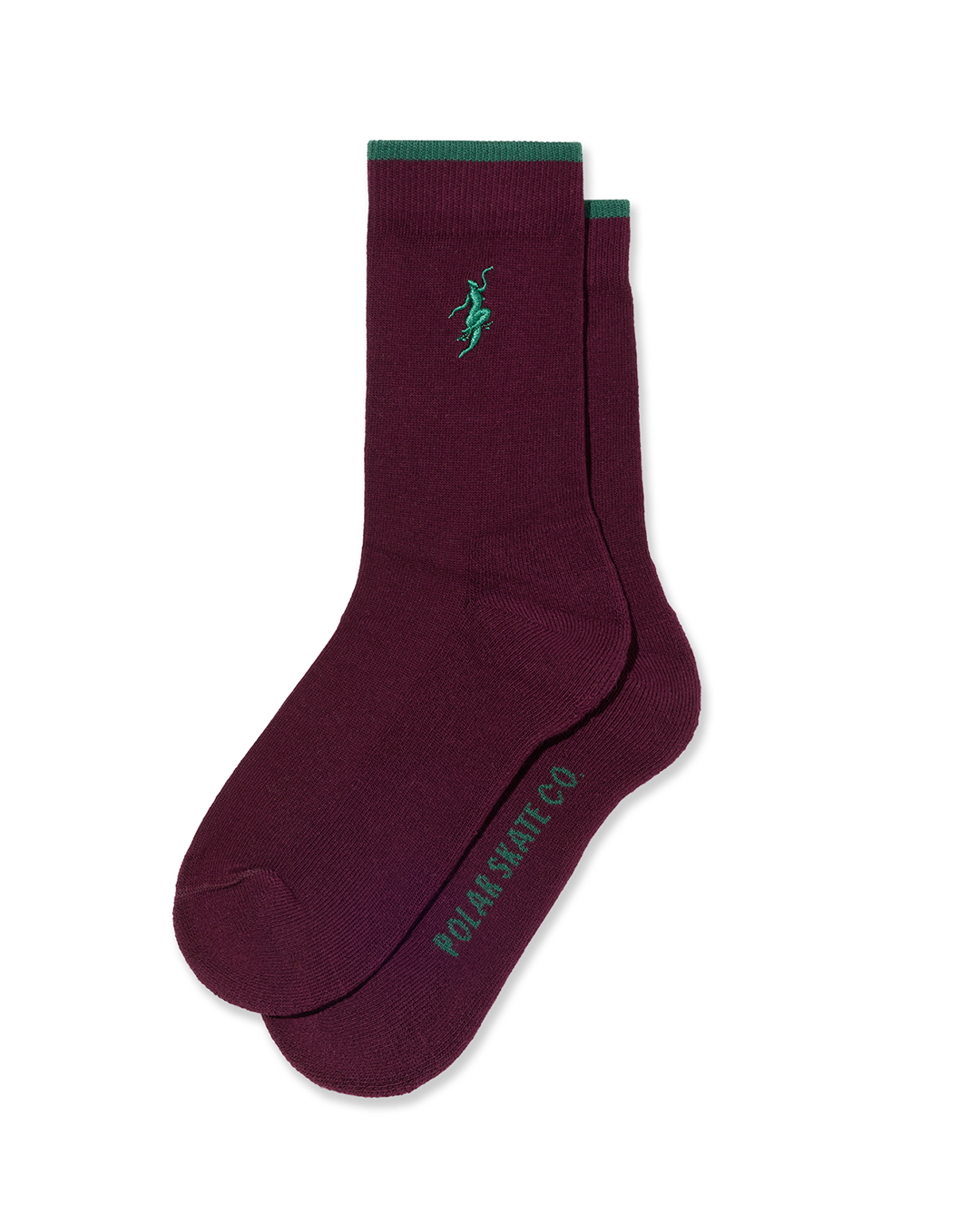 Business Socks No Complies Forever - Bordeaux/Green - Polar Skate Co