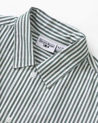 Poplin Stripe Waiter Shirt - Forest - Service Works