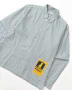Poplin Stripe Waiter Shirt - Forest - Service Works
