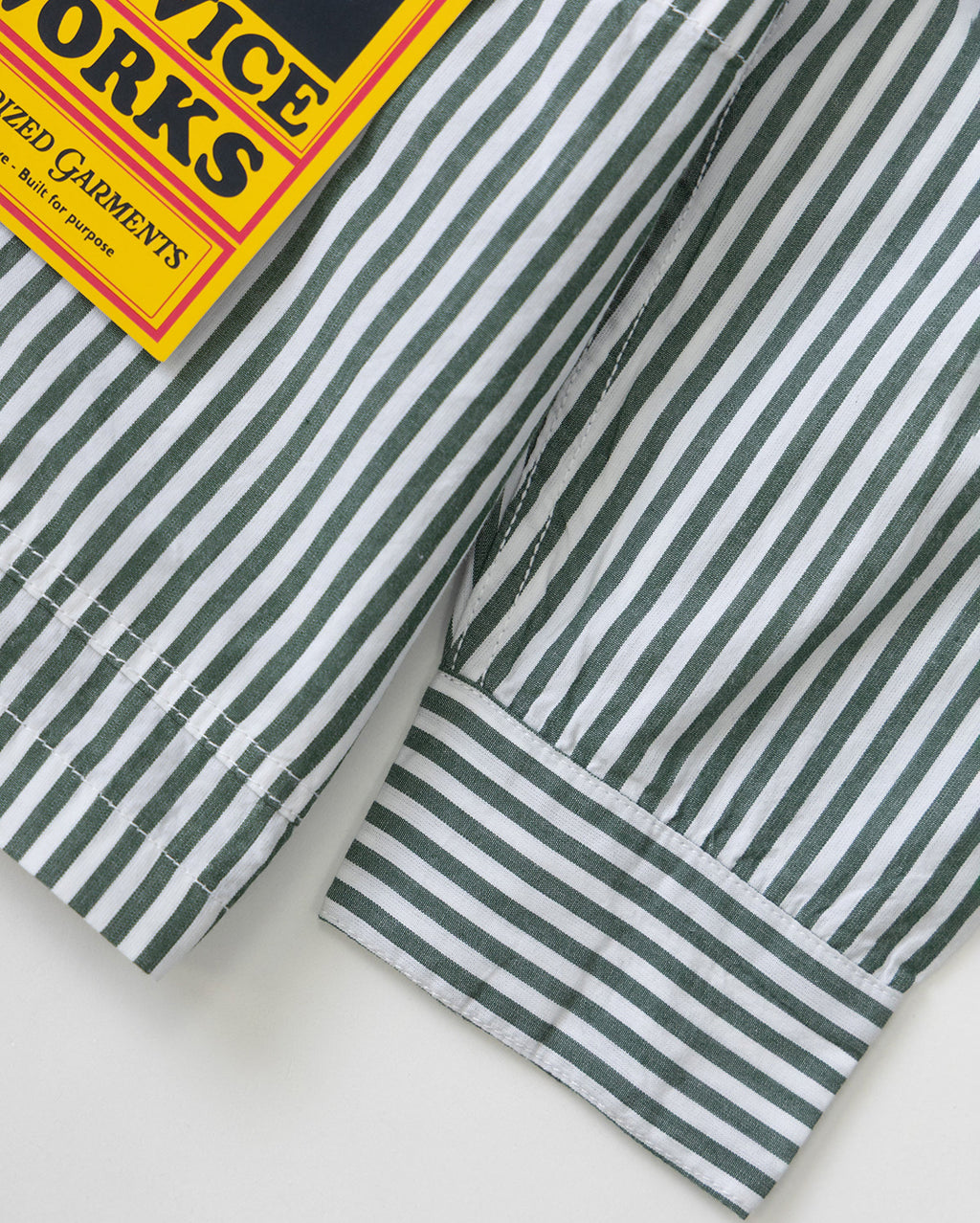 Poplin Stripe Waiter Shirt - Forest - Service Works