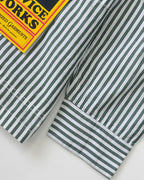 Poplin Stripe Waiter Shirt - Forest - Service Works