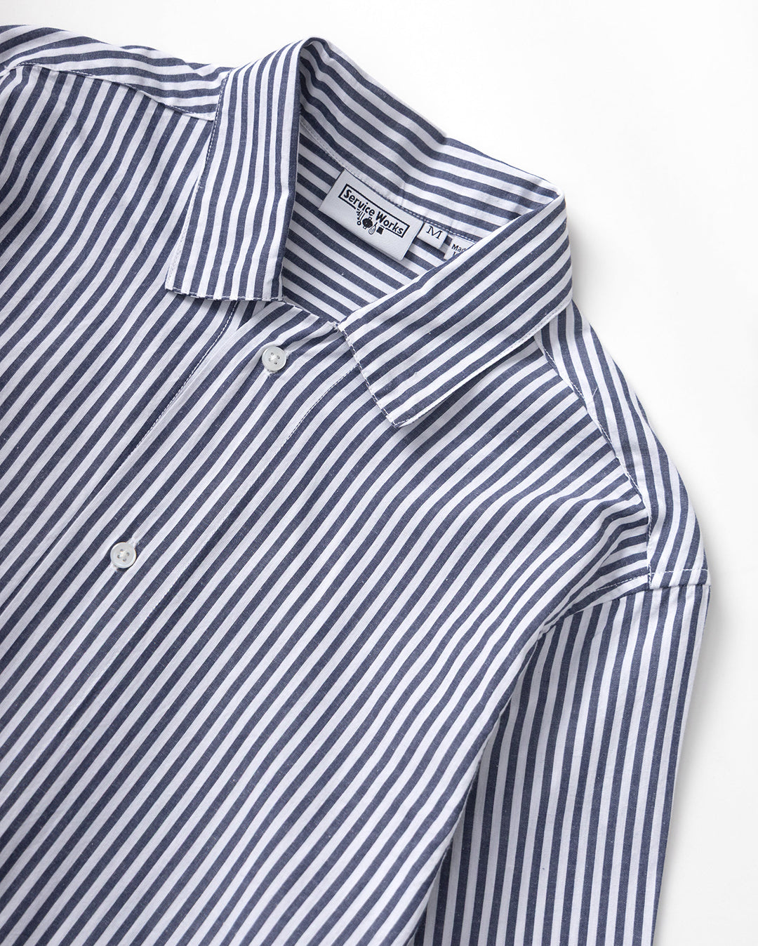 Poplin Stripe Waiter Shirt - Royal - Service Works