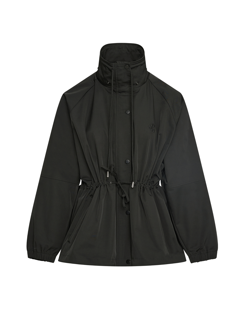 Pull In Nylon Windbreaker - Black - Commonplace Essentials