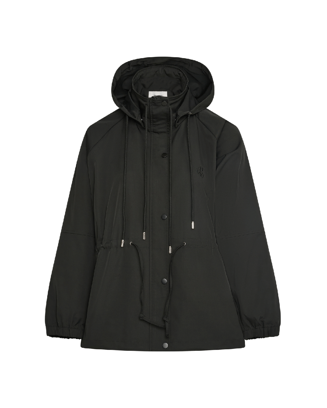 Pull In Nylon Windbreaker - Black - Commonplace Essentials