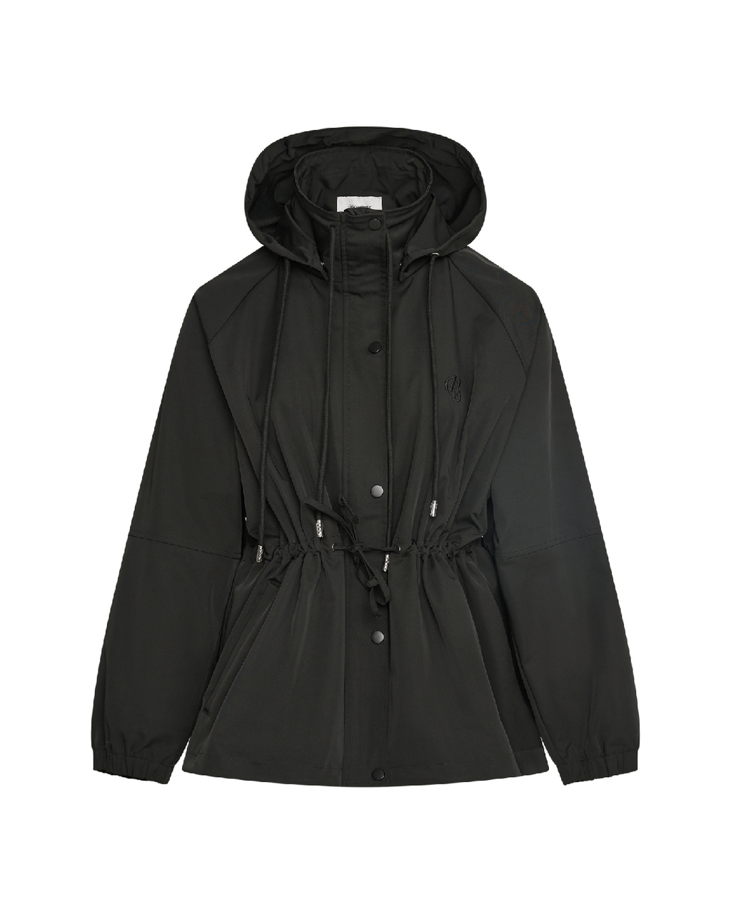 Pull In Nylon Windbreaker - Black - Commonplace Essentials