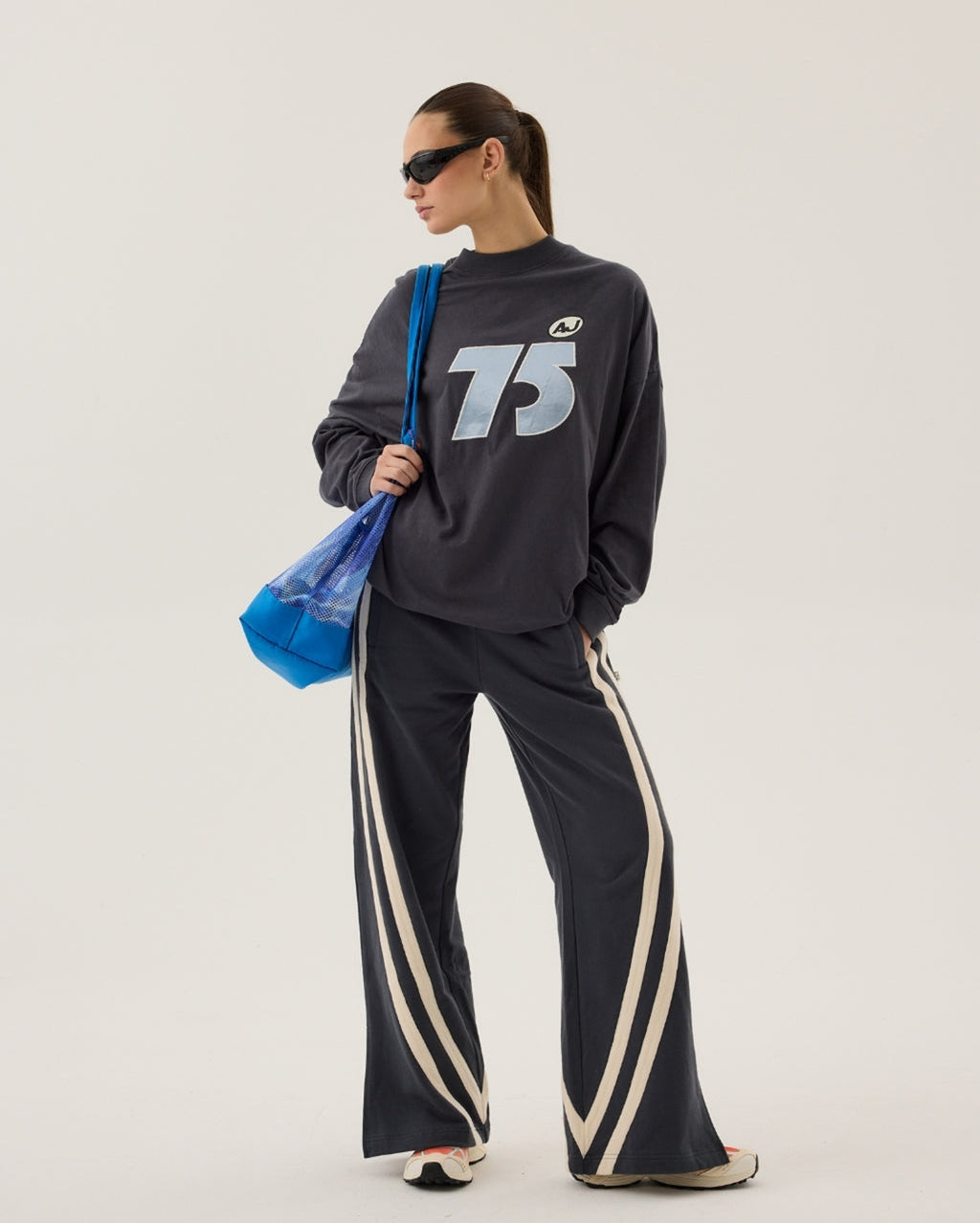 Races Trackpant - Washed Black - Araminta James