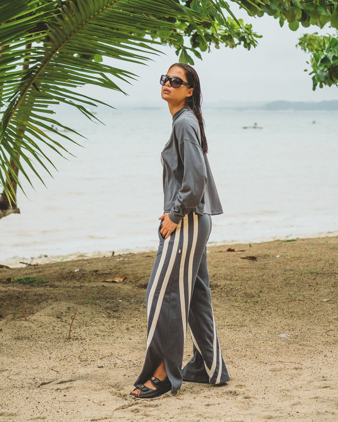 Races Trackpant - Washed Black - Araminta James