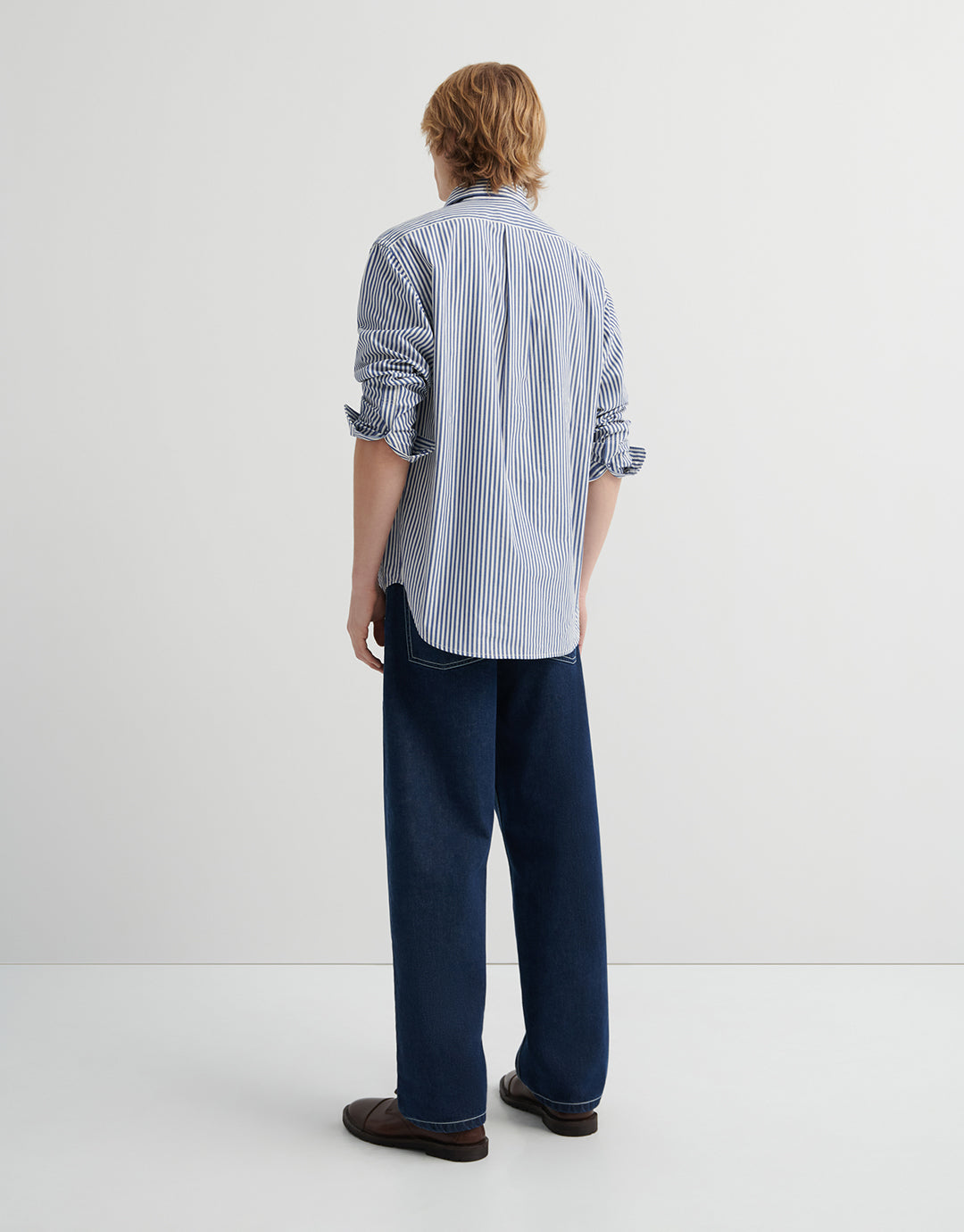 Ralph Shirt - Workwear Stripe by Kowtow - view 2