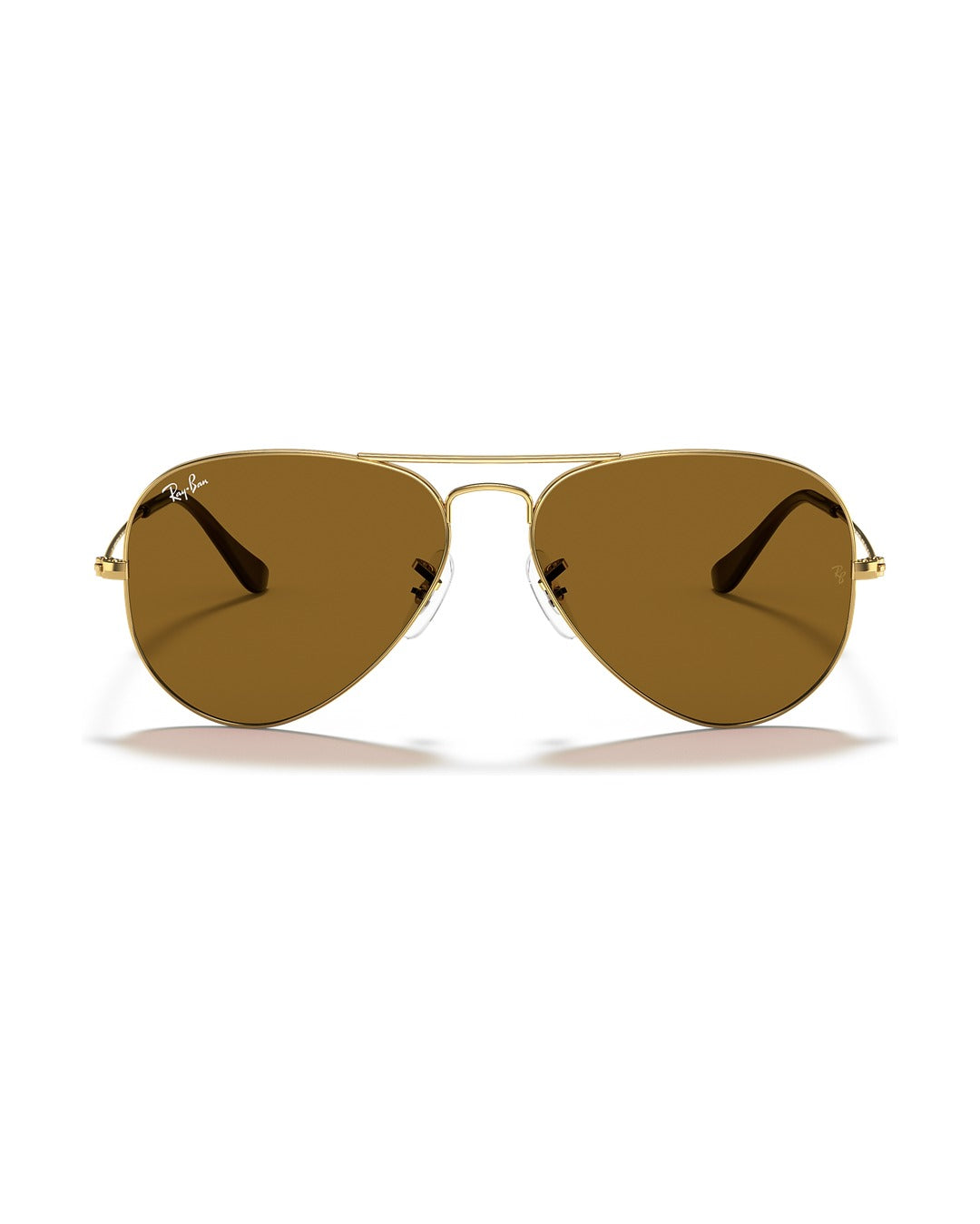 Aviator Large Metal Sunglasses - Arista Gold/B-15 Brown - Ray-Ban