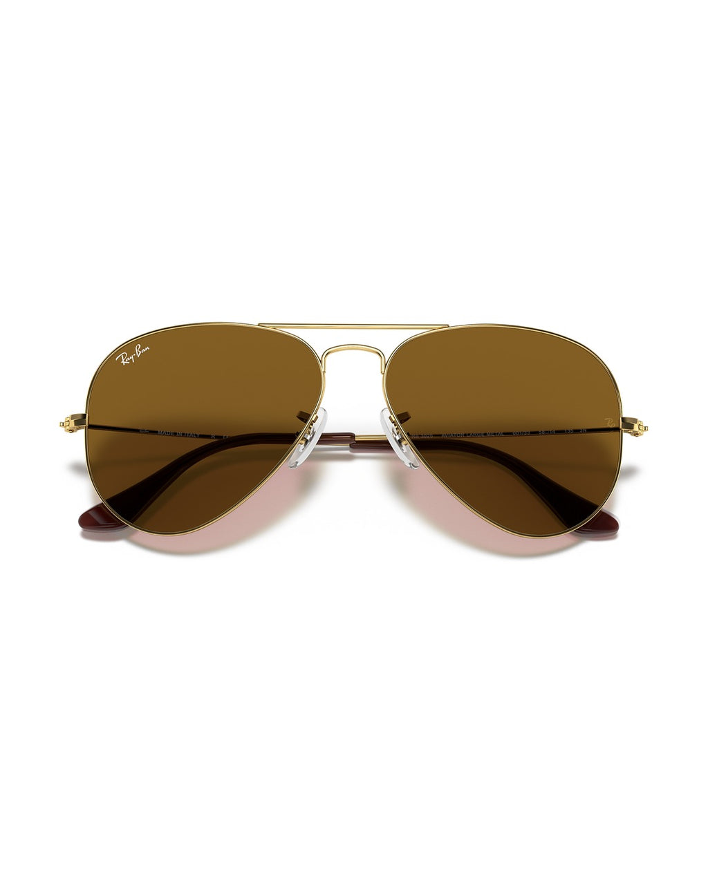 Aviator Large Metal Sunglasses - Arista Gold/B-15 Brown - Ray-Ban