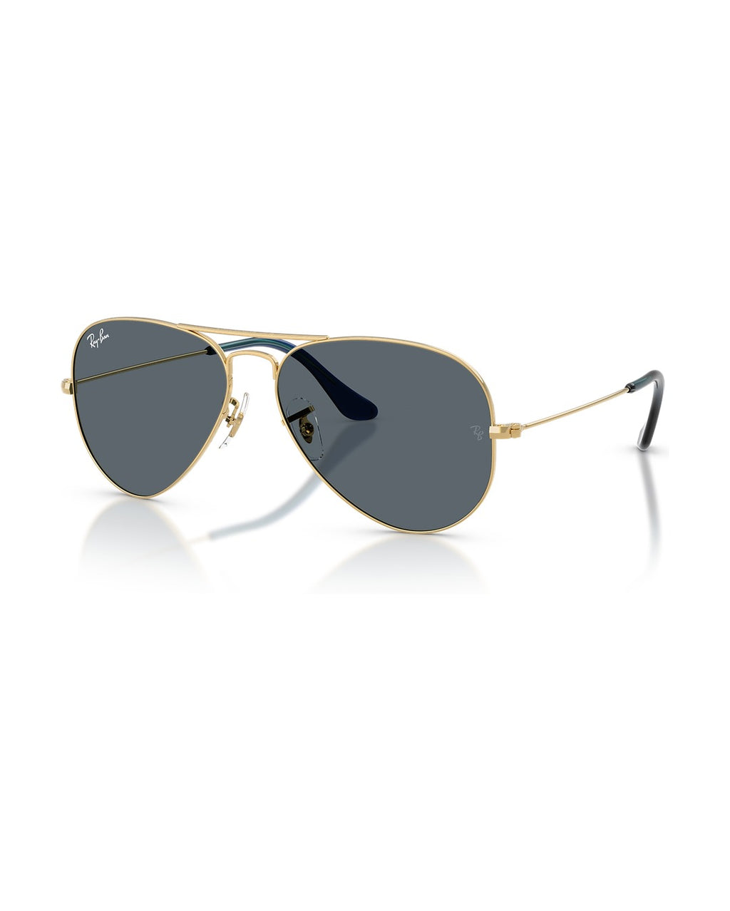 Aviator Large Metal Sunglasses - Arista Gold/Blue - Ray-Ban