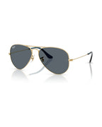 Aviator Large Metal Sunglasses - Arista Gold/Blue - Ray-Ban