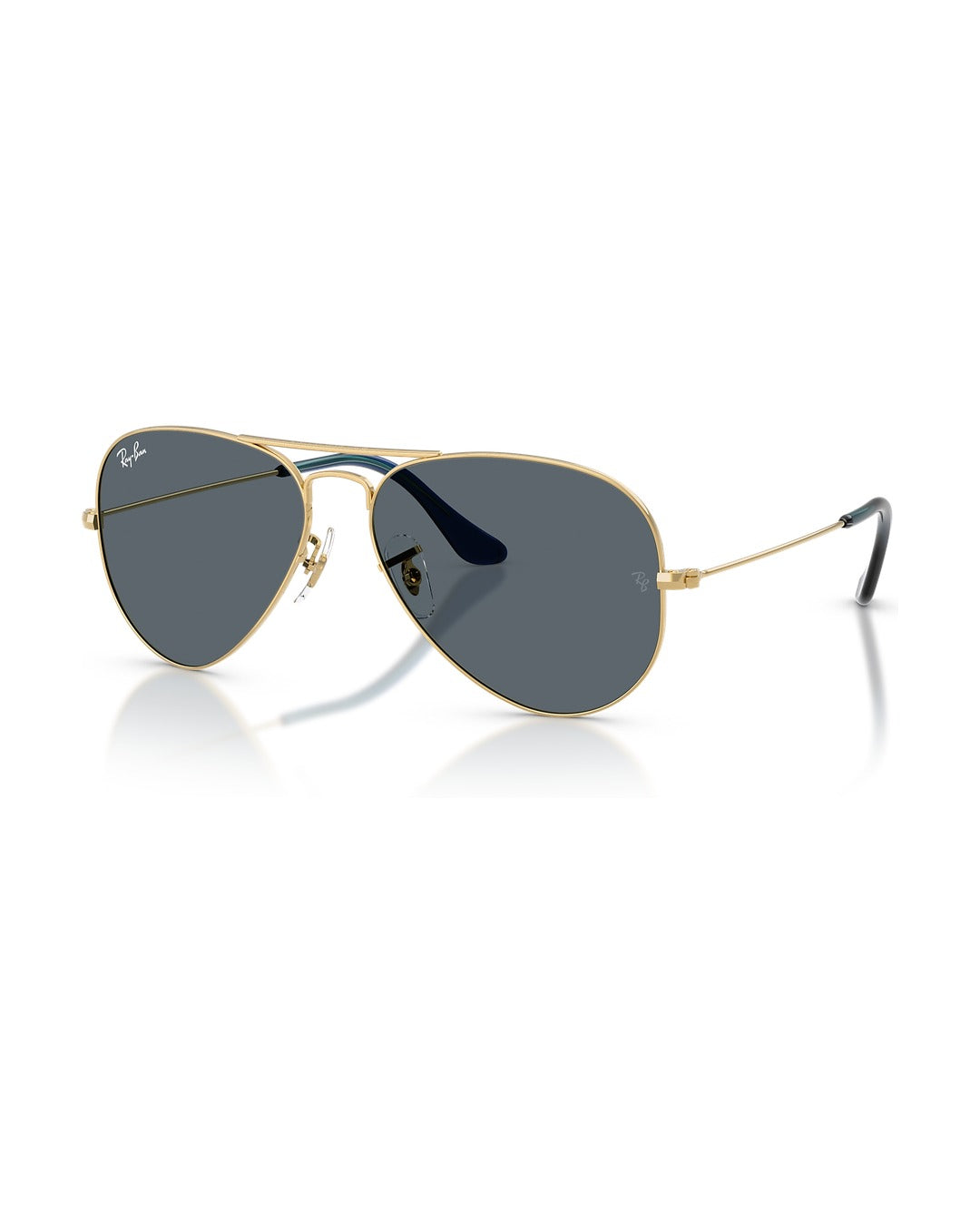 Aviator Large Metal Sunglasses - Arista Gold/Blue - Ray-Ban