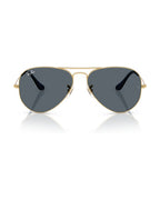 Aviator Large Metal Sunglasses - Arista Gold/Blue - Ray-Ban