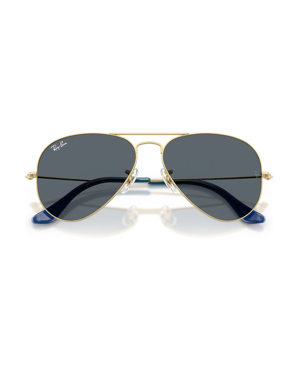 Aviator Large Metal Sunglasses - Arista Gold/Blue - Ray-Ban