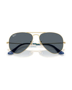 Aviator Large Metal Sunglasses - Arista Gold/Blue - Ray-Ban