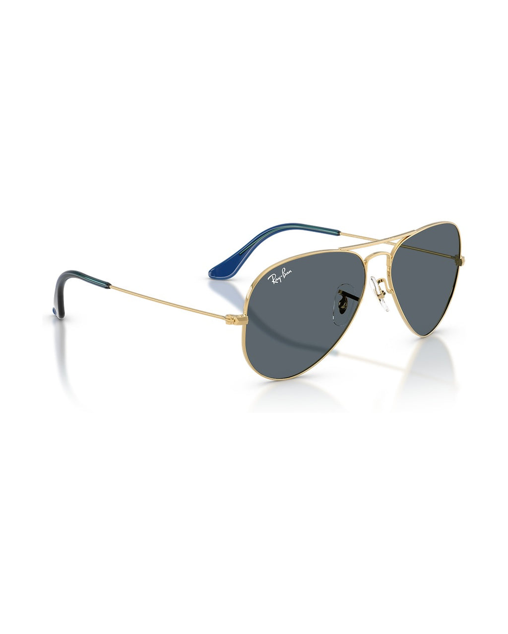 Aviator Large Metal Sunglasses - Arista Gold/Blue - Ray-Ban