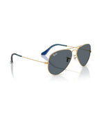 Aviator Large Metal Sunglasses - Arista Gold/Blue - Ray-Ban