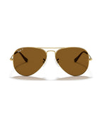 Aviator Large Metal Sunglasses - Arista Gold/Brown Polarized - Ray-Ban
