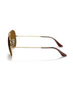 Aviator Large Metal Sunglasses - Arista Gold/Brown Polarized - Ray-Ban
