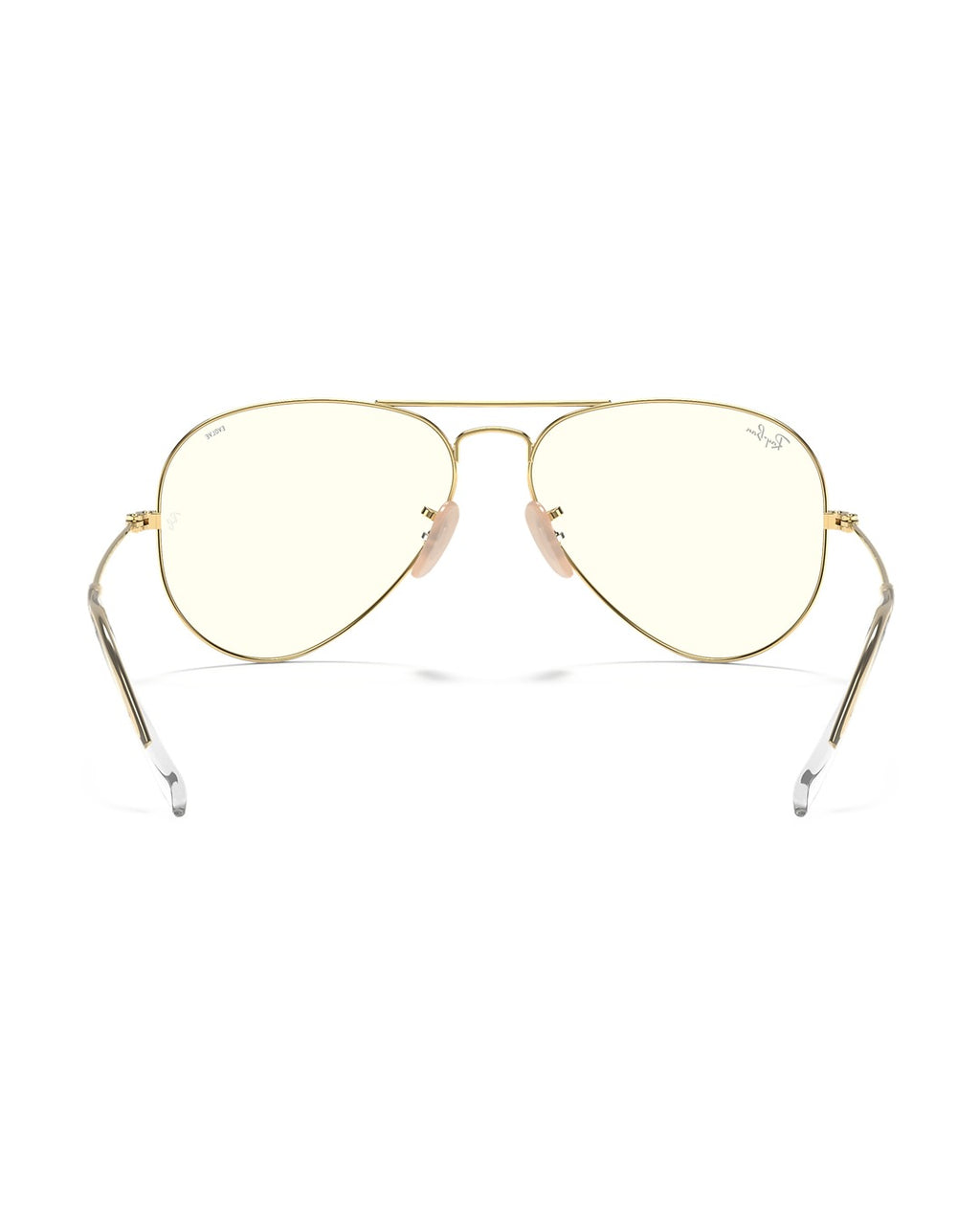 Aviator Large Metal Sunglasses - Arista Gold/Clear Grey - Ray-Ban