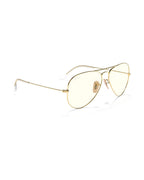 Aviator Large Metal Sunglasses - Arista Gold/Clear Grey - Ray-Ban