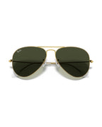 Aviator Large Metal Sunglasses - Arista Gold/G-15 Green - Ray-Ban