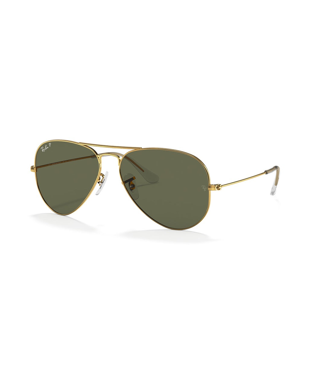 Aviator Large Metal Sunglasses - Arista Gold/G-15 Green Polarised - Ray-Ban