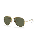 Aviator Large Metal Sunglasses - Arista Gold/G-15 Green Polarised - Ray-Ban