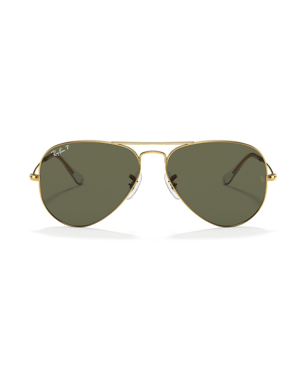 Aviator Large Metal Sunglasses - Arista Gold/G-15 Green Polarised - Ray-Ban