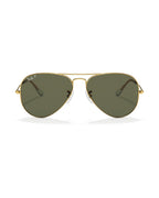 Aviator Large Metal Sunglasses - Arista Gold/G-15 Green Polarised - Ray-Ban