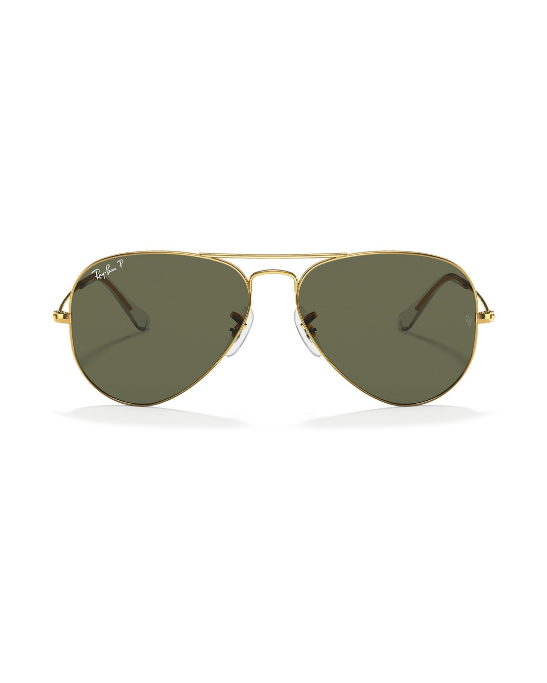 Aviator Large Metal Sunglasses - Arista Gold/G-15 Green Polarised - Ray-Ban