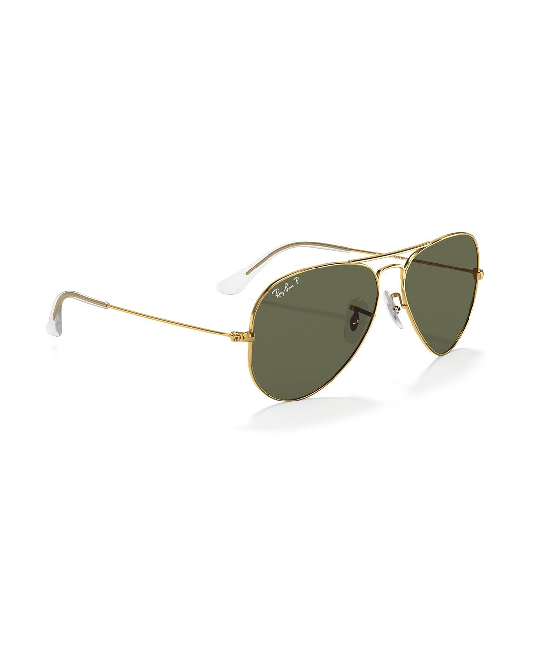 Aviator Large Metal Sunglasses - Arista Gold/G-15 Green Polarised - Ray-Ban