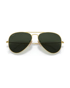 Aviator Large Metal Sunglasses - Arista Gold/G-15 Green - Ray-Ban