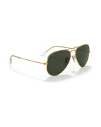 Aviator Large Metal Sunglasses - Arista Gold/G-15 Green - Ray-Ban