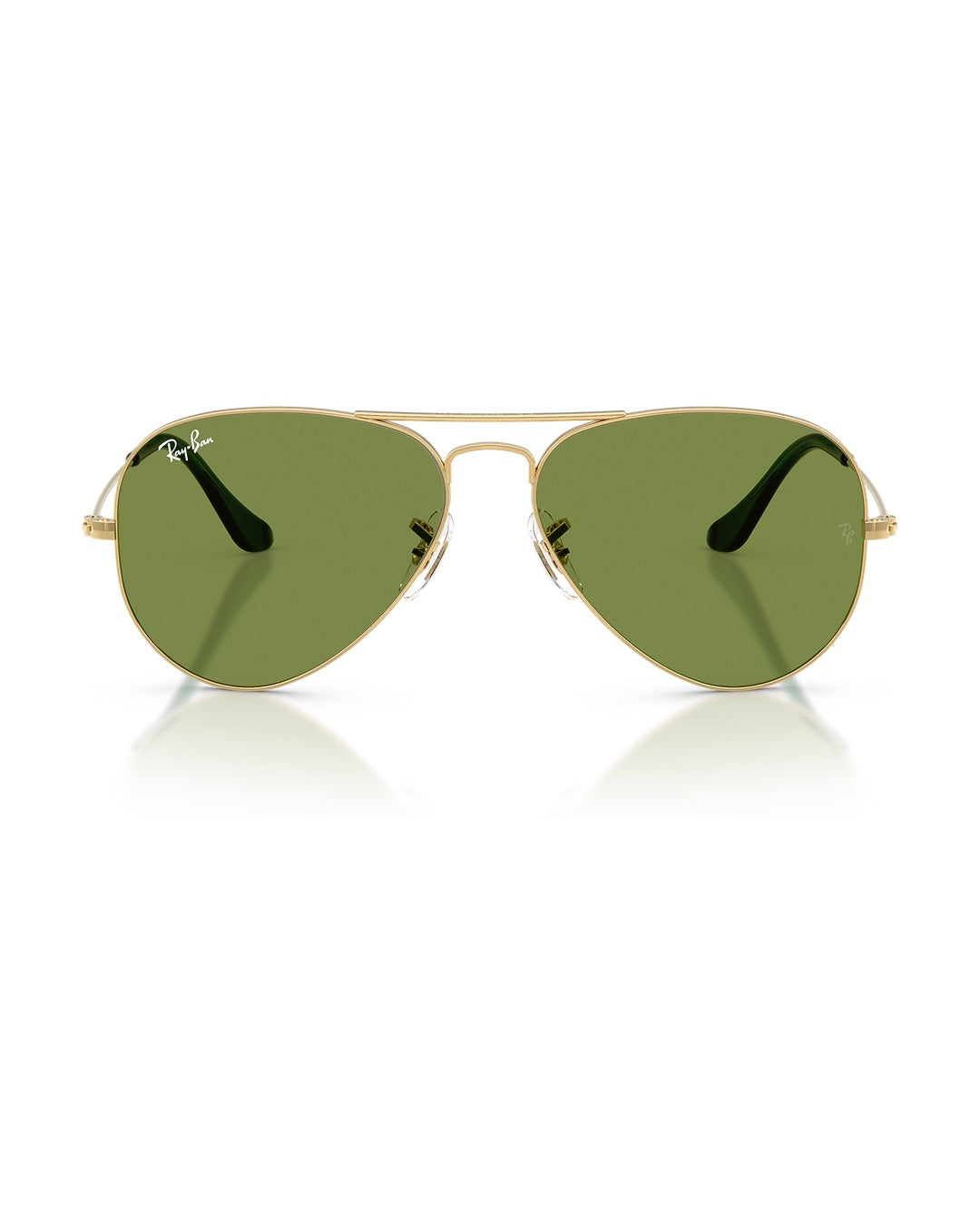 Aviator Large Metal Sunglasses - Arista Gold/Green - Ray-Ban