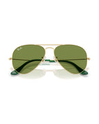 Aviator Large Metal Sunglasses - Arista Gold/Green - Ray-Ban