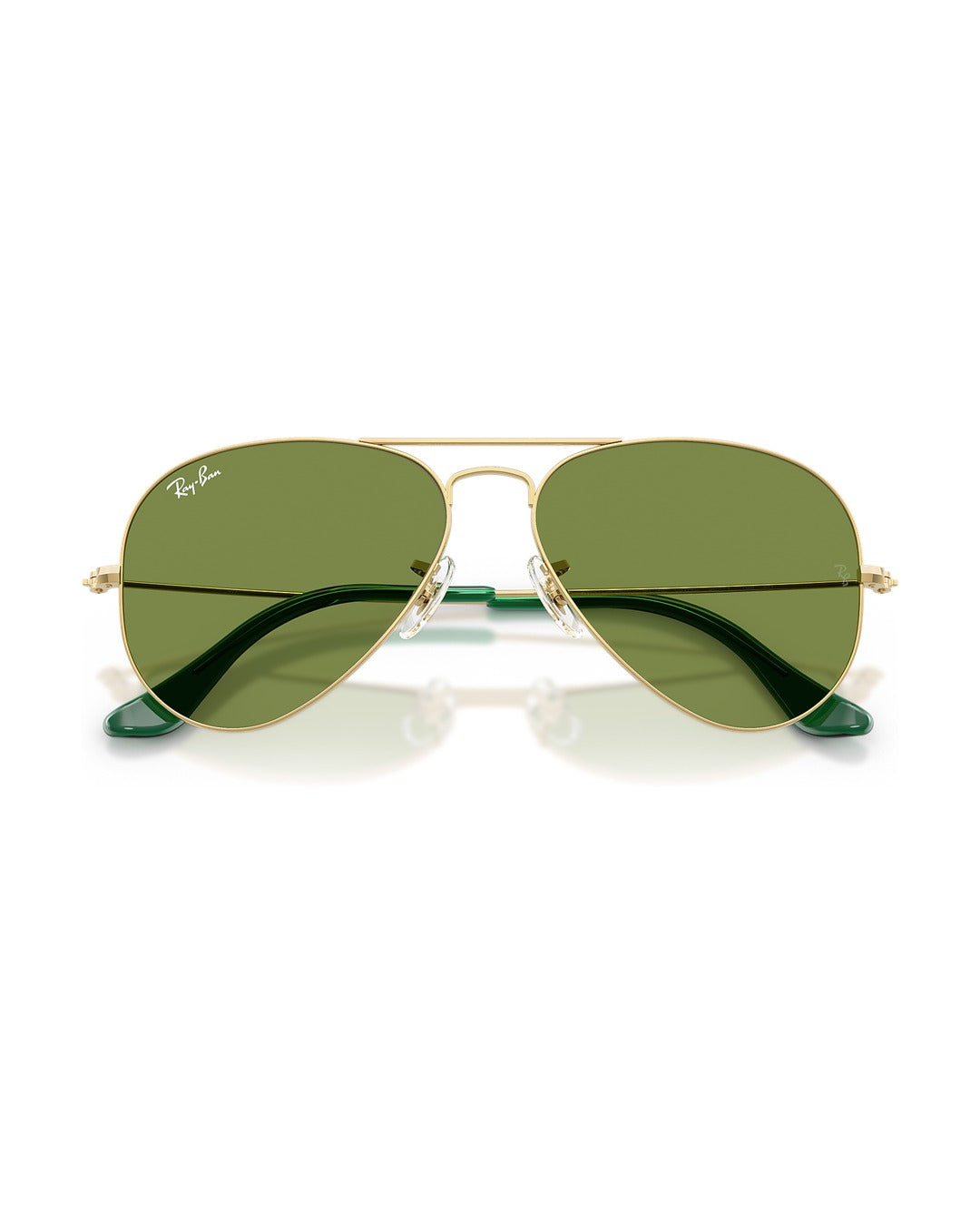 Aviator Large Metal Sunglasses - Arista Gold/Green - Ray-Ban