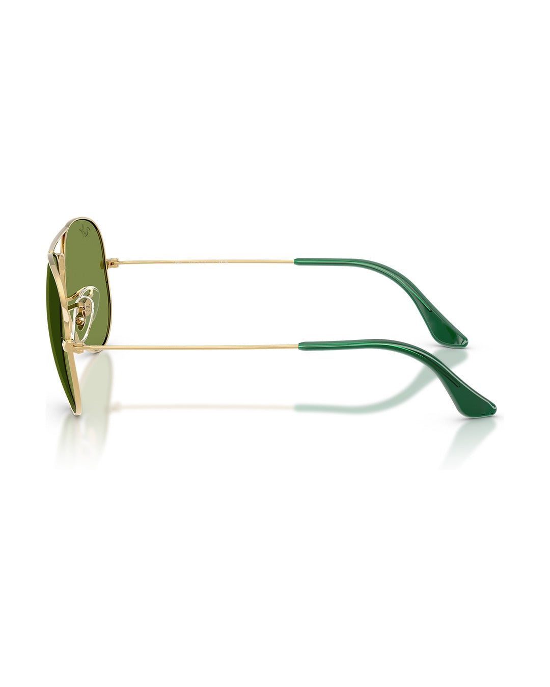 Aviator Large Metal Sunglasses - Arista Gold/Green - Ray-Ban
