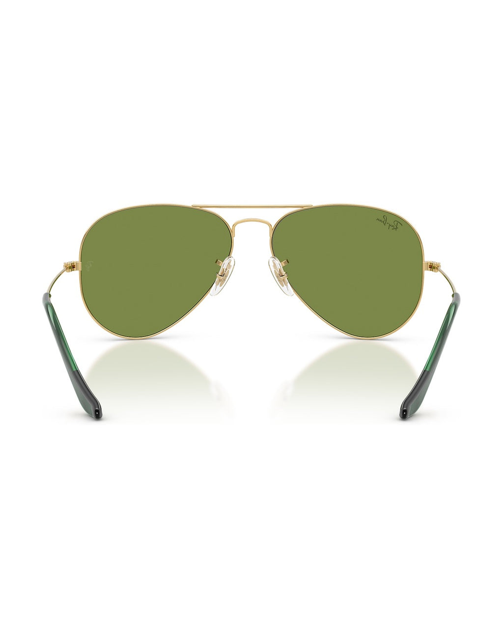Aviator Large Metal Sunglasses - Arista Gold/Green - Ray-Ban