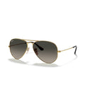 Aviator Large Metal Sunglasses - Arista Gold/Grey Gradient - Ray-Ban