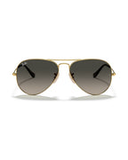 Aviator Large Metal Sunglasses - Arista Gold/Grey Gradient - Ray-Ban