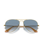 Aviator Large Metal Sunglasses - Arista Gold/Solid Color - Ray-Ban