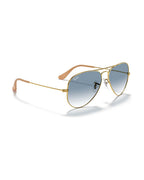 Aviator Large Metal Sunglasses - Arista Gold/Solid Color - Ray-Ban