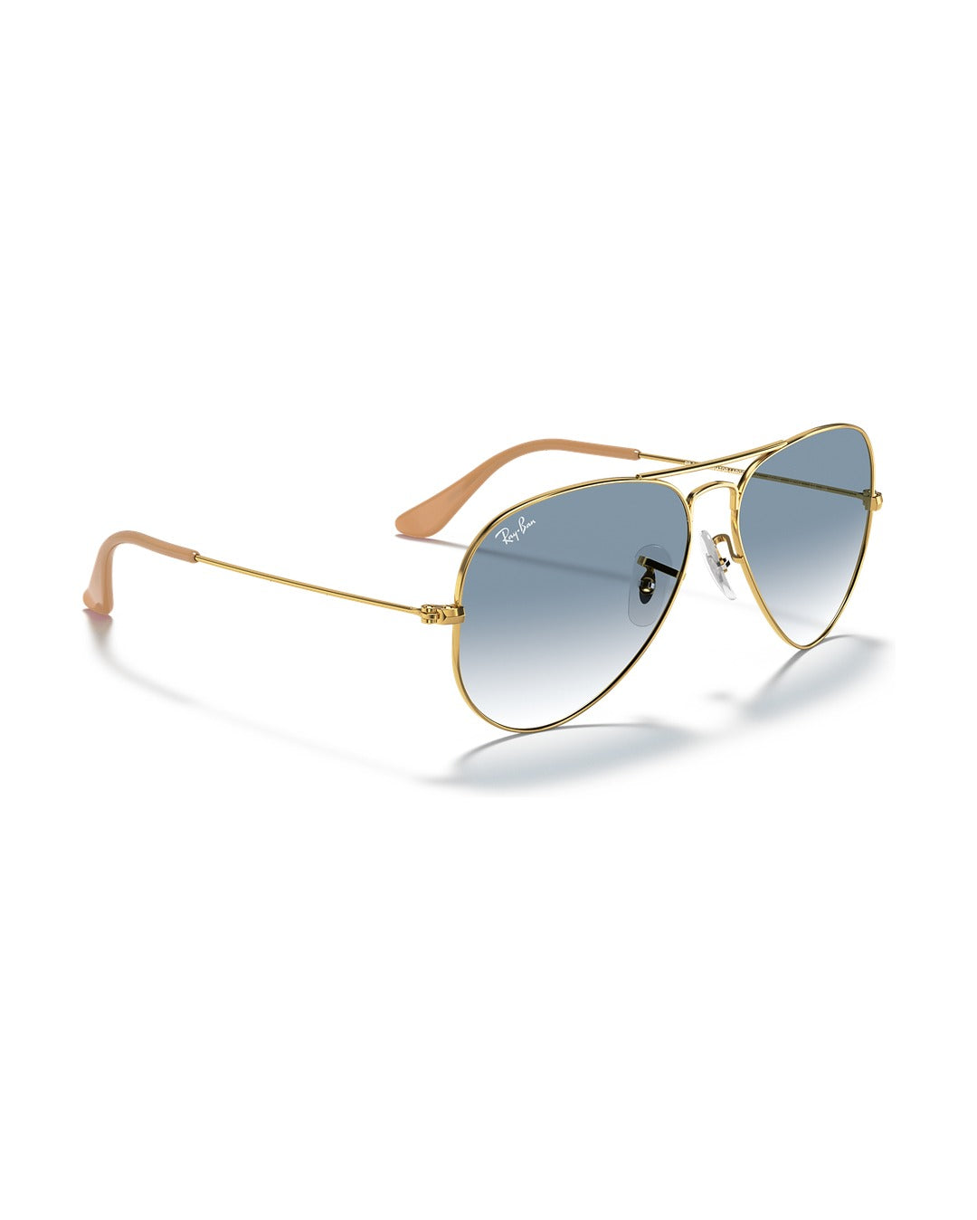 Aviator Large Metal Sunglasses - Arista Gold/Solid Color - Ray-Ban
